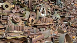 Scrap metal Inspection, some scrap metal from a scrap metal inspection